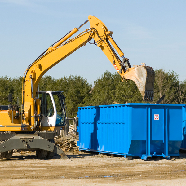 can i choose the location where the residential dumpster will be placed in Amenia New York